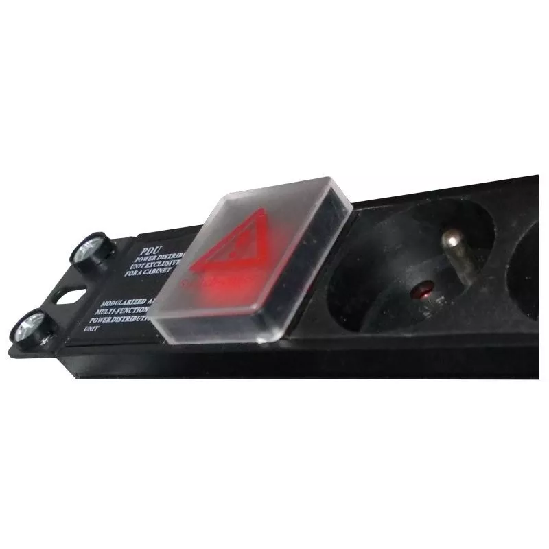 Alantec PZ071U alargador de corriente 1,8 m 7 tomas AC interior negro