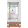 Caja de PC Micro Tower THERMALTAKE View 170 WS ARGB Snow — Micro ATX, blanca, 2x120mm lateral, 1x120mm trasero, fuente de alimentación abajo, compatible con 2,5 pulgadas/3,5 pulgadas