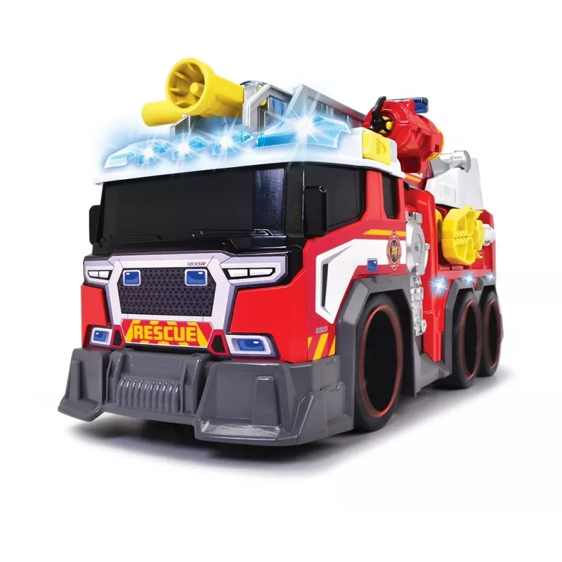 Coche de juguete bombero Dickie modelo 203307000 — a pilas, a partir de 3 años, colores: negro/azul/rojo/blanco/amarillo