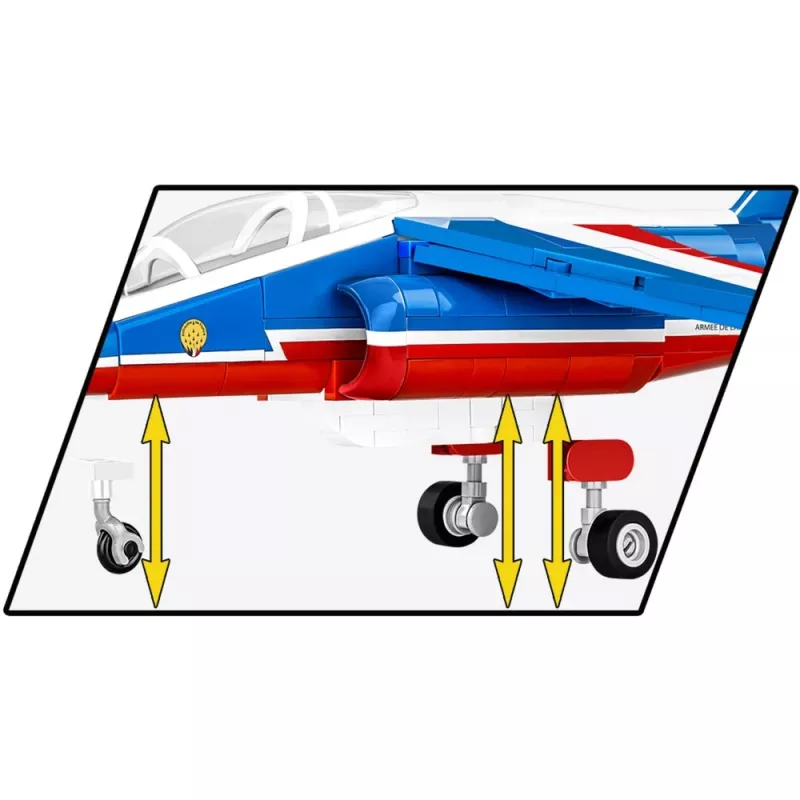 Juguete de construcción Cobi Alpha Jet Patrouille de France modelo a escala 1:48 COBI-5841