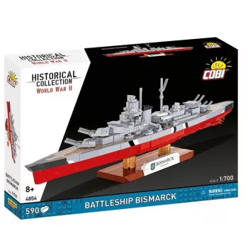 Set de construcción Cobi acorazado Bismarck modelo, 590 piezas