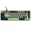 Teclado mecánico MEDIA-TECH MT1260 Red Core MX60, factor de forma 60%, interruptores CHERRY MX Red, iluminación RGB, USB, verde