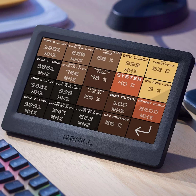 Pantalla táctil LED de 7
