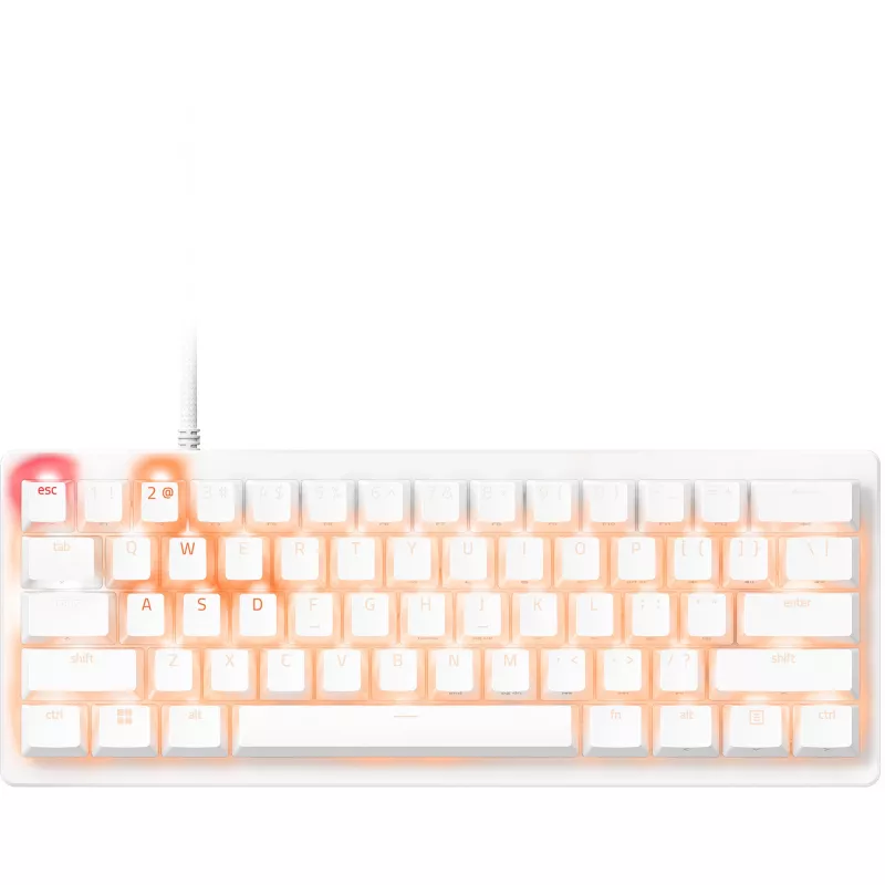 Razer Huntsman V3 Pro Mini - Blanco - Distribución alemana P - Teclado - óptico (RZ03-04992000-R3G1)