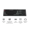 Teclado mecánico Full-Size Keychron V6 Ultra 8K — QWERTY, Bluetooth, RGB, negro
