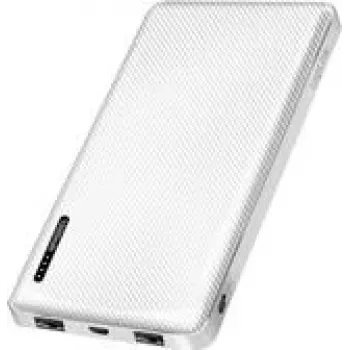 Batería externa LOGILINK 10.000 mAh, blanca 2xUSB-A, USB-C + función de carga rápida (PA0328WRF)