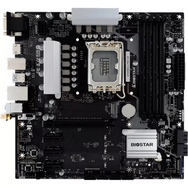 Placa base Biostar B760MX2-E Pro D4 - B760 - Socket 1700 - Micro ATX