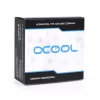 Alphacool adaptador de perfil bajo a 90°, G1/4 macho a G1/4 hembra, giratorio, cromado