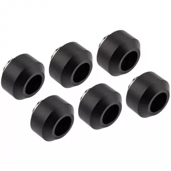 Set de conexión para tubo rígido OPTIMUS para tubos de 12 mm, pack de 6 con herramienta de instalación, negro