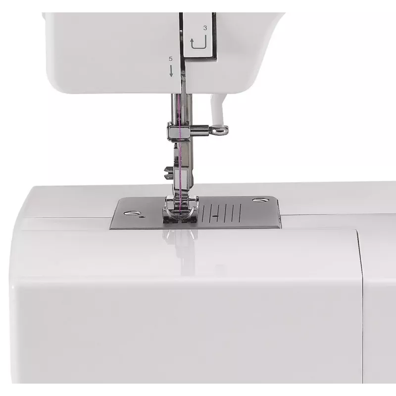 Máquina de coser automática SINGER Promise 1412 — eléctrica, 12 puntadas integradas, selector giratorio, blanca