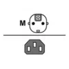 Cable de alimentación Fujitsu T26139-Y1740-L10 1,8 m gris
