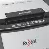 Destructora de papel Rexel Optimum AutoFeed+ 130X corte cruzado 55 dB 22 cm negra, plateada