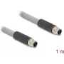 Cable de sensor/actuador DeLOCK 80532 1 m RST M12 gris