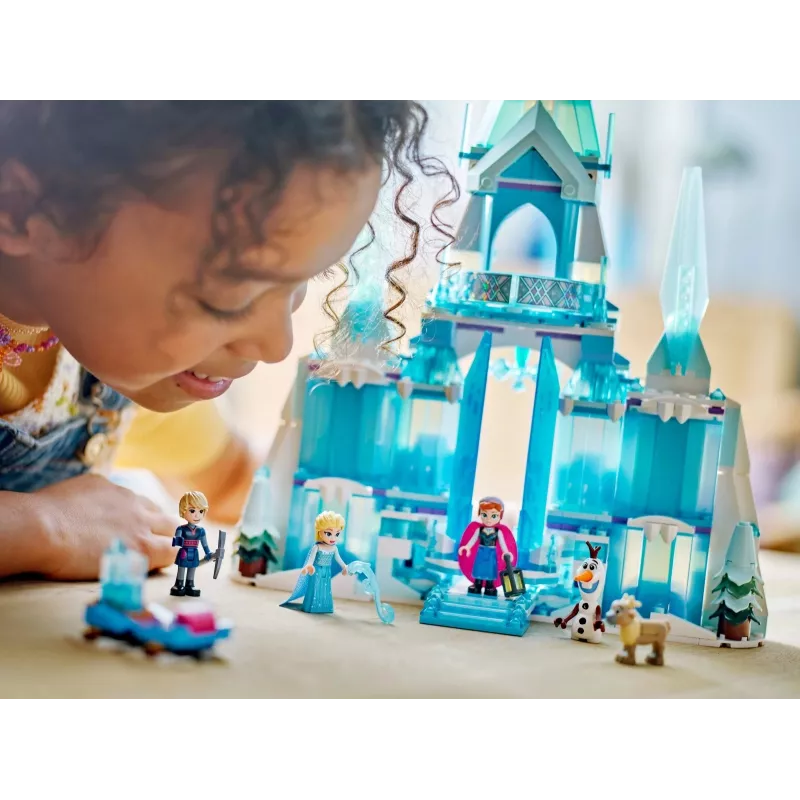 Juguete de construcción LEGO Disney Princess Palacio de Invierno de Elsa 43244 — set de construcción para juego imaginativo