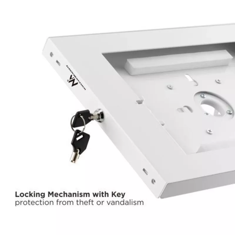 Soporte de pared Maclean para tablets con cerradura MC-474W