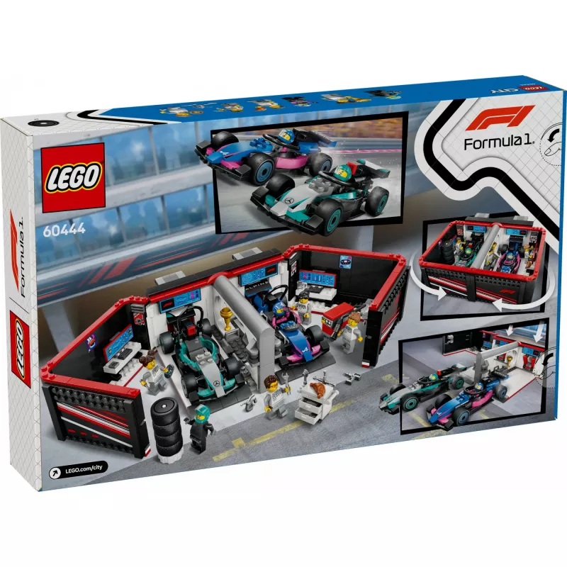 LEGO CITY 60444 Garaje F1 y coches Mercedes-AMG y Alpine