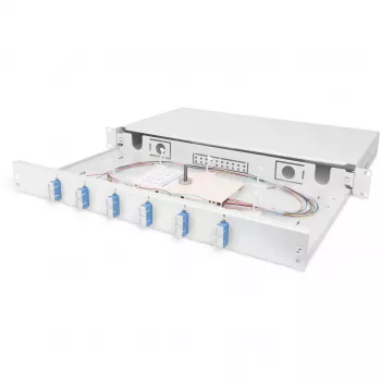 Caja de empalme de fibra óptica Digitus DN-96320/9 SC OS2 51,5 cm Gris