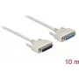 Cable serie DELOCK 83678, D-Sub 25 polos a D-Sub 25 polos, beige, 10 m