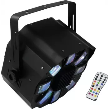 Aparato de iluminación EUROLITE Flower Effect Light FE-700 LED 7 colores, efecto compacto para escenario/discoteca