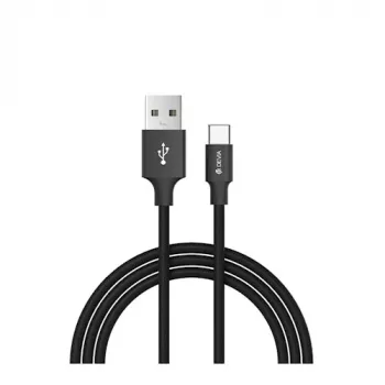 Set de cables de datos USB Devia Pheez Series Micro – pack de 3: 25 cm, 1 m, 2 m – negro