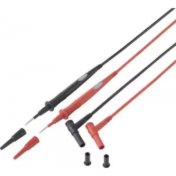 VOLTCRAFT Cable de medición de seguridad 1,00 m negro, rojo MS-7 (VC-10982495)
