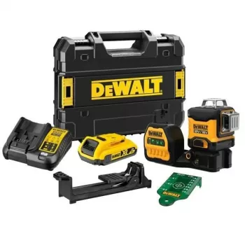 Nivel láser DeWalt DCE089D1G18-QW haz verde autonivelante 360° con compatibilidad con receptor