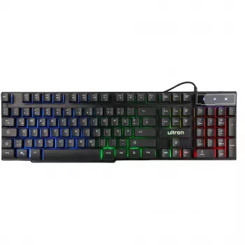 Set gaming Ultron HAWK teclado ratón QWERTZ alemán negro rojo blanco