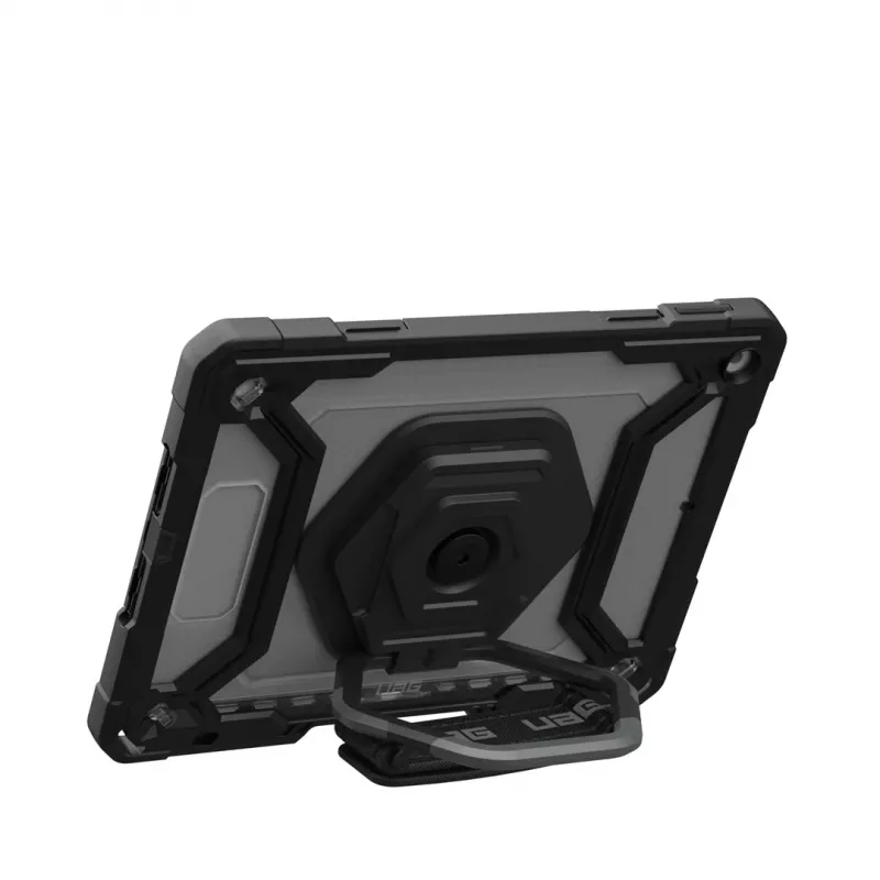 Urban Armor Gear Plasma Healthcare 124470114340 funda para tablet Apple iPad 10.9 (10.ª gen.) / 11 (A16), 27,7 cm (10,9"), bumper, soporte, correa de mano, ice/negra