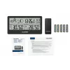 Estación meteorológica BLAUPUNKT WS20BK — pantalla de temperatura y humedad interior/exterior, negro, 1 sensor, LCD, a pilas