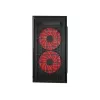 Caja de PC con diseño gaming GEMBIRD CCC-FORNAX-950R 3 ventiladores de 12 cm rojos