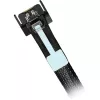 Cable ICY DOCK MB414L-B MCIO 4i SFF-TA-1016 a MCIO 4i SFF-TA-1016, 0,5 m