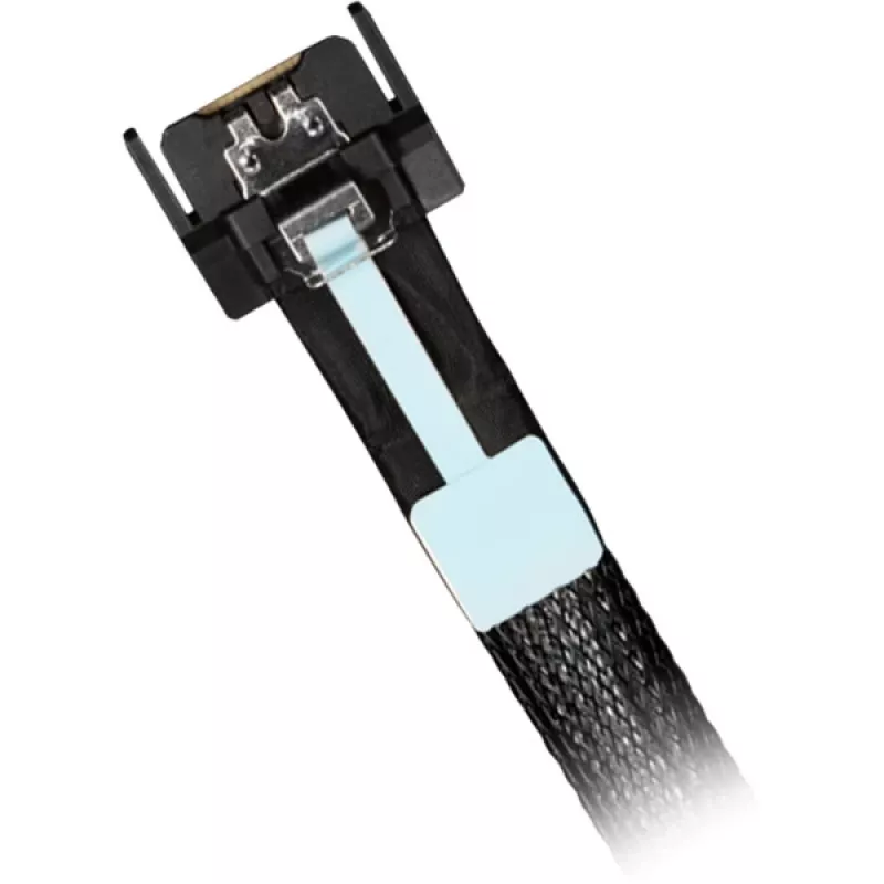 Cable ICY DOCK MB414L-B MCIO 4i SFF-TA-1016 a MCIO 4i SFF-TA-1016, 0,5 m