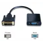 Adaptador de cable de vídeo Microconnect DVIDVGA 0,25 m DVI-D VGA (D-Sub) Negro