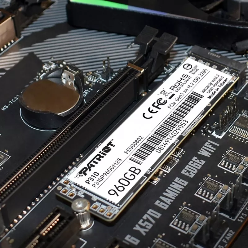 Patriot P310 960 GB M.2 2280 NVMe unidad SSD, PCIe 3.0 x4