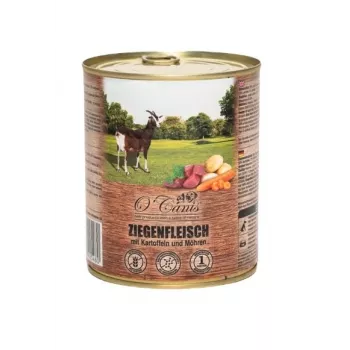 Comida húmeda completa para perros o'canis Cabra con patatas 800 g — perros adultos, monoproteína, 84 % humedad