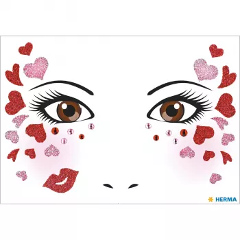 Pegatina decorativa HERMA 15309 rosa rojo 1 unidad