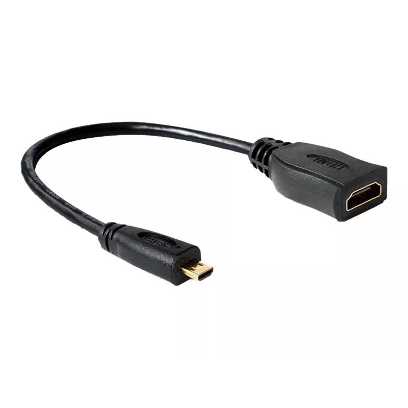 Cable HDMI DeLOCK 65391 0,23m tipo A a tipo D Negro