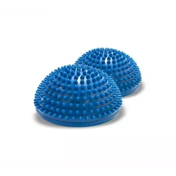 Semiesferas sensoriales de equilibrio y propiocepción Qmed DRQM3GCH101 — par, tecnopolímero, Ø16 cm, carga máx. 100 kg, azul