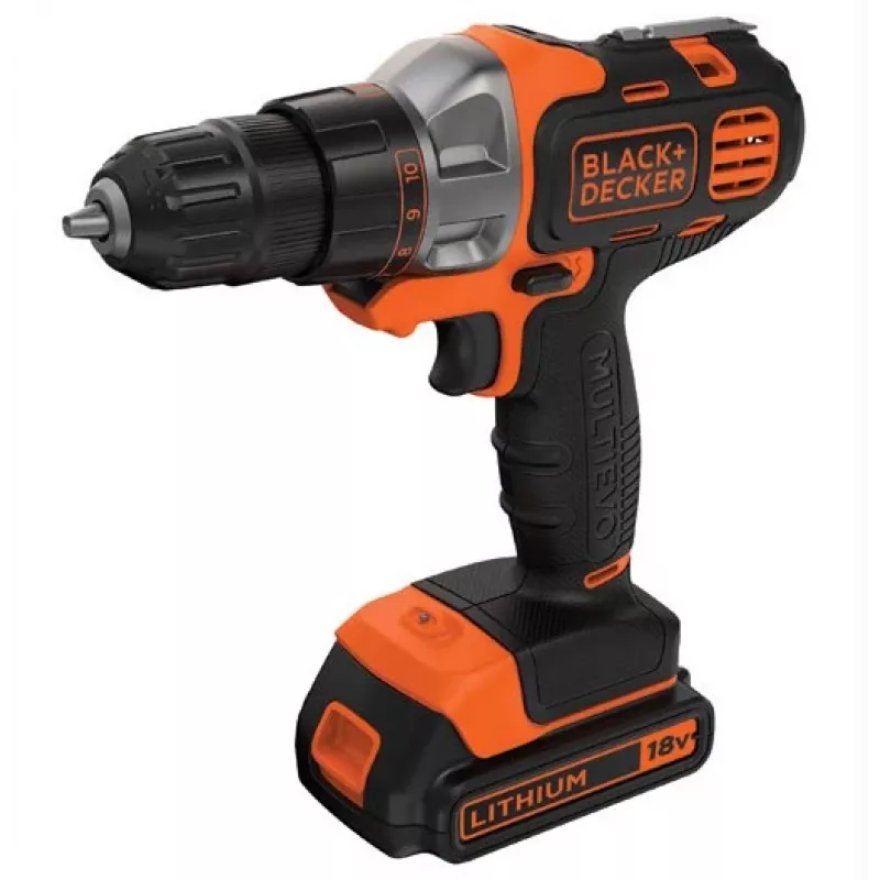 Taladro Black & Decker MT218KB 800 rpm negro, naranja 1,46 kg