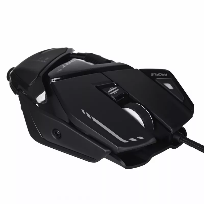 Ratón gaming MadCatz R.A.T. 8+ — Diestro, óptico, 16000 DPI, 11 botones, USB Type-A, 145 g