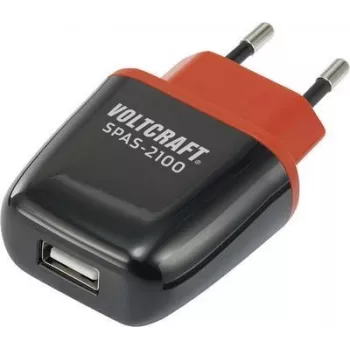 Cargador USB VOLTCRAFT SPAS-2100 VC-11413285 adaptador de enchufe corriente de salida (máx.) 2100 mA 1 x USB Auto-Detect (VC-11413285)