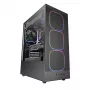 Caja de PC TACENS MARS MC-NEBULA Midi Tower con cristal templado, cuatro ventiladores aRGB de 120 mm, compatible con ATX, GPU hasta 30,2 cm