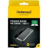 Batería externa INTENSO 7350050 — 20000 mAh, 1× USB-A + 2× USB-C, 100 W de potencia de salida total, negra/gris