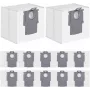 Bolsas de polvo desechables pack de 12 para Roborock H5 (modelo 8.04.0032) – blanco, accesorio de repuesto