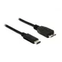 Cable USB DeLOCK 1 m USB 3.1 USB 3.2 Gen 2 USB C Micro-USB B negro