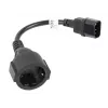 Cable de alimentación Lanberg CA-C14E-10CC-0018-BK negro 0,18 m conector C14 (CA-C14E-10CC-0018-BK)
