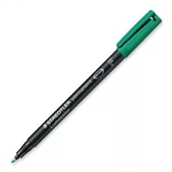 Rotulador permanente Staedtler Lumocolor verde 318-5