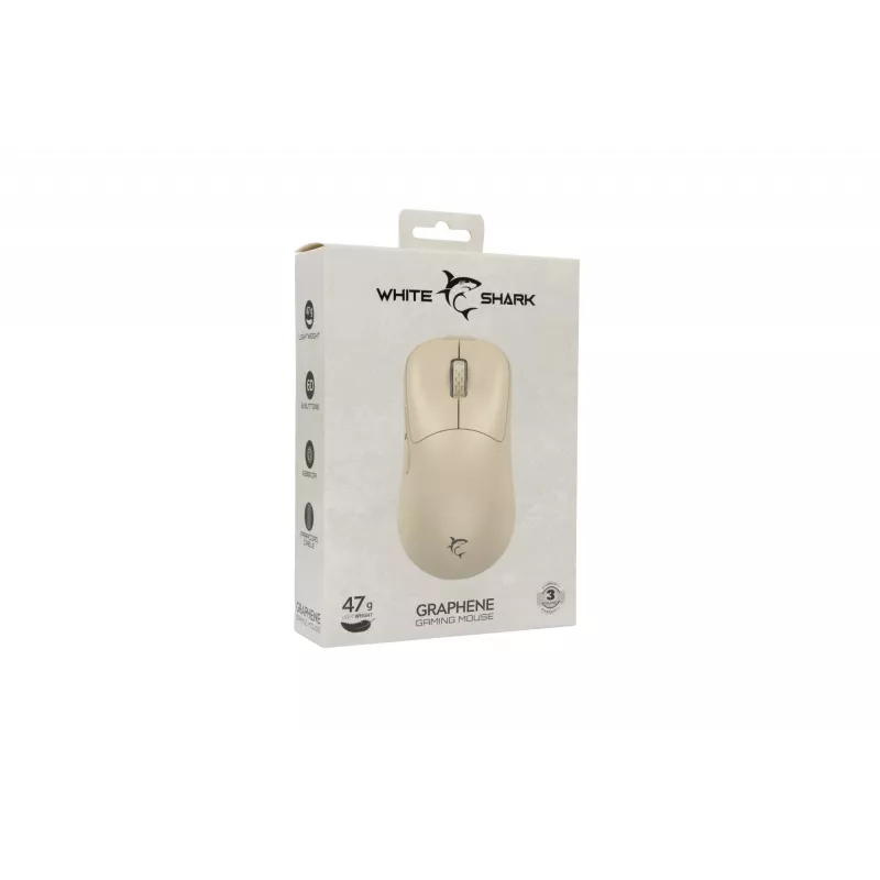 Ratón White Shark GM-5014 Graphene beige USB