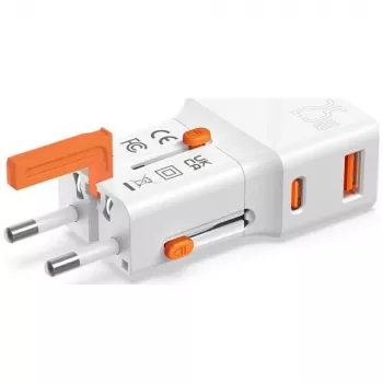 Cargador de viaje 25W World Travel 25W USB-C + A
