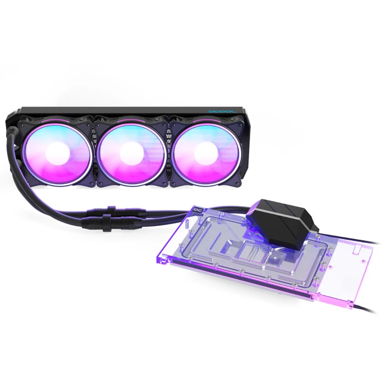 Refrigeración líquida Alphacool 14488 acrílico latón nailon negro transparente